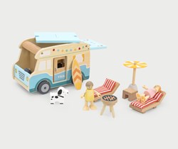 Viga Toys wooden camper toy vehicle bus for children aged 3+