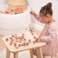 TickiT wooden lacing beads toy - educational play set-3