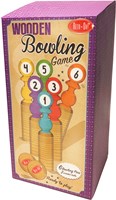 Retr-Oh Wooden game bowling set children / toy skittles game - 6 skittles & 2 balls
