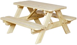 Children's picnic bench wooden garden furniture for 4 kids FSC wood