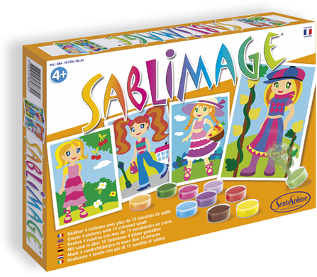 Sentosphère creative sand painting Sablimage Little Girls set