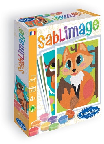Sentosphère Creative Toy Mini Woodland Animals Sand Painting Set