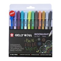 Sakura gel pens set Moonlight 12 pieces for creative drawing