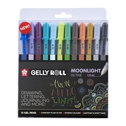 Sakura gel pens set Moonlight 12 pieces for creative drawing