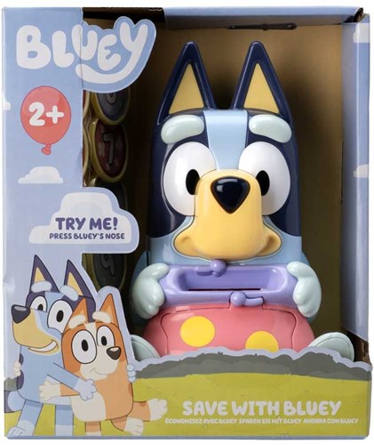 Bluey money box toy with sound - learning to save for kids