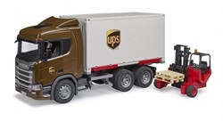 Bruder Scania Super 560R UPS truck - toy lorry with stacker