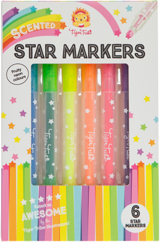 Tiger Tribe scented markers - 8 pieces creative fun for kids