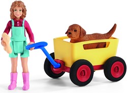 Schleich Farm World Puppy Wagon Ride
