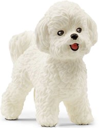 Schleich Farm World Bichon Frise Dog Play Figure - Farm Animal Toy