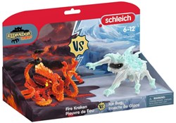 Schleich play figure Eldrador Creatures ice bug vs fire kraken fantasy