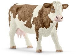Schleich Farm World cow play figure - Simmental farm animal