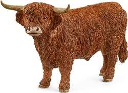 Schleich farm toy Highland Bull 13919 - realistic figure for kids