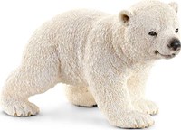 Schleich Safari polar bear cub - realistic toy figure polar bear