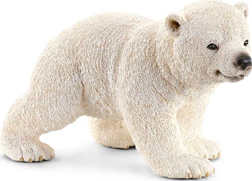 Schleich Safari polar bear cub - realistic toy figure polar bear
