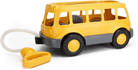 Green Toys school bus toy - eco-friendly bus with rope handle