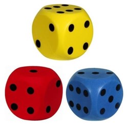 Androni Giocattoli soft dice toy multicolour 10cm