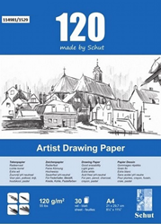 Schut drawing paper A4 120 gsm 30 sheets - sketch pad for kids