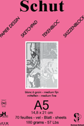Schut sketch paper A5 drawing pad 70 sheets 180 gsm professional paper