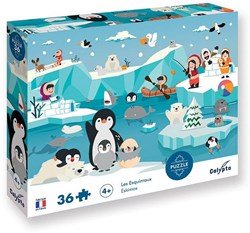 Sentosphère kids puzzle Eskimos 36 pieces colorful cardboard