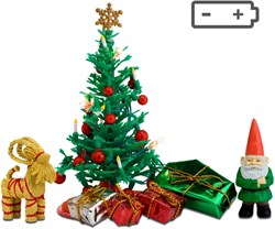 Lundby dollhouse Christmas tree set with accessories - 1:18 scale