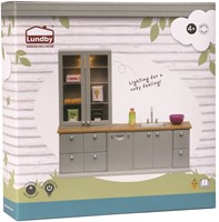 Lundby dollhouse kitchen - Kitchen with dishwasher and accessories-3