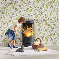 Lundby dollhouse fireplace - miniature living room accessory LED-2