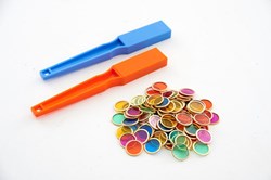 Shaw magnetic toy - Magnetic wands and chips set 102 pieces