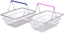 BigJigs metal toy shopping basket set - 2 pieces - pretend play