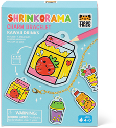 Tiger Tribe craft bracelet set - Shrinkorama Kawaii Drinks toy