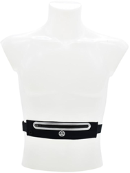Six Peaks reflective running waist belt adjustable - black - sports accessory
