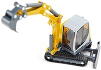 Siku Wacker Neuson ET65 excavator toy 1:50 yellow metal plastic-2