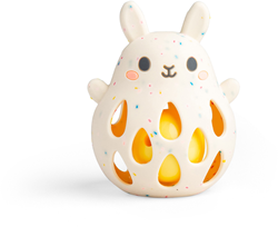 Tiger Tribe silicone rattle - baby toy bunny multi colour