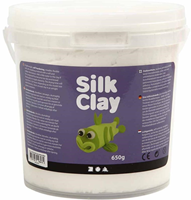 Silk Clay modelling clay white 650 grams - self-hardening and flexible