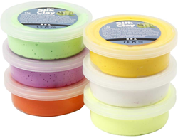 Creativ Company Silk Clay modeling clay spring colors 6x14 grams set