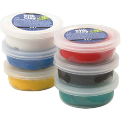 Creativ Company clay set Silk Clay standard colours 6x14g modeling clay