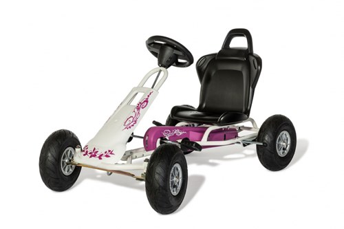 Ferbedo go-kart AirRunner white-purple with air tires for kids