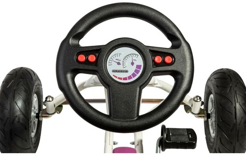 Ferbedo go-kart AirRunner white-purple with air tires for kids-3