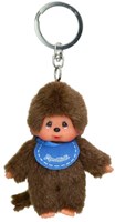 Monchhichi plush keychain - brown - 10 cm - assorted - Sekiguchi-3