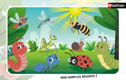 Nathan puzzle toy small insects 15 pieces cardboard kids