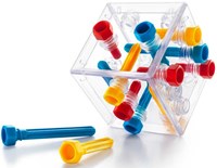 Smart Games Criss Cross Cube puzzle - brain teaser with 80 challenges-3