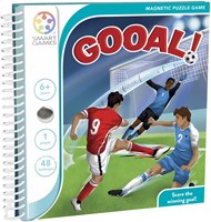 Smart Games magnetic travel game Gooal! with 48 football challenges