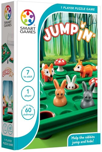 Smart Games puzzle game Jump In - 60 challenges - travel game for kids