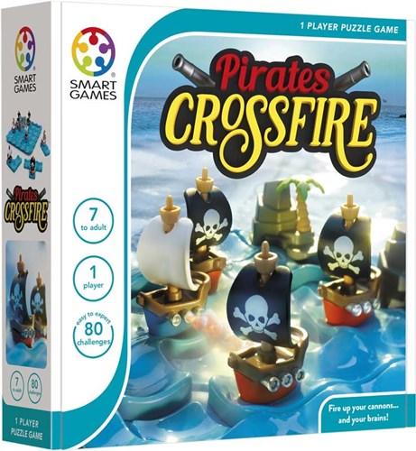 Smart Games pirate game Pirates Crossfire - logic puzzle with 80 challenges