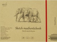 SMLT sketch album brown paper 24.5x17.6 cm 135gsm 28 sheets creative