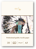 SMLT acrylic paper pad A3 420gsm FSC artist paper for painting