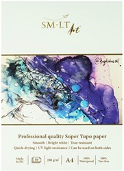 SMLT professional paper pad Yupo A4 200gsm 10 sheets alcohol ink