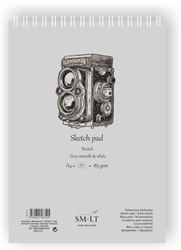 SMLT ring binder Bristol A4 drawing pad 185gsm 50 sheets paper