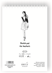 SMLT drawing paper markers A4 ring binder 100gsm 50 sheets multicolor