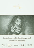 SMLT drawing pad Bristol A4 professional paper 308gsm 10 sheets FSC