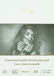 SMLT drawing pad Bristol A5 professional paper 308gsm 10 sheets sketching